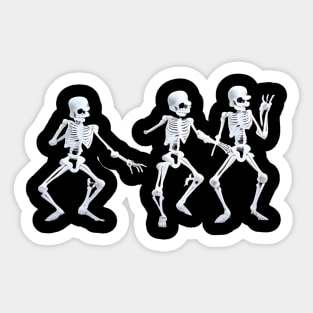 Dancing Skeleton Sticker